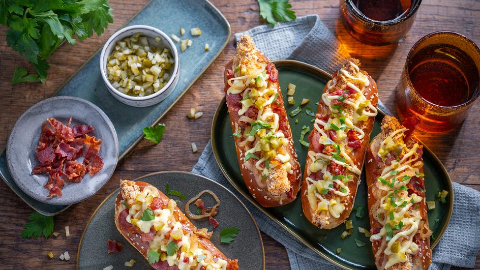 Spargel Hotdog