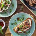 Bruschetta mit gerösteten Pilzen