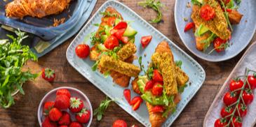 Airfryer Schafskäse Croissant-Salat