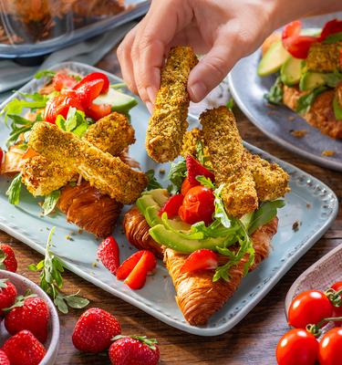 Airfryer Schafskäse Croissant-Salat