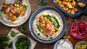 Roasted Blumenkohl-Ananas Tacos