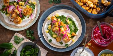Roasted Blumenkohl-Ananas Tacos