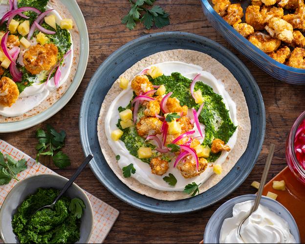 Roasted Blumenkohl-Ananas Tacos