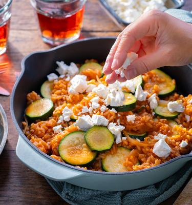 Zucchini-Pfanne "mediterran"