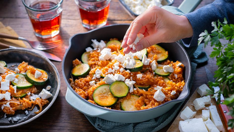 Zucchini-Pfanne "mediterran"