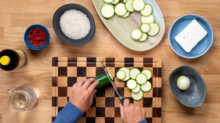 Zucchini-Pfanne "mediterran"