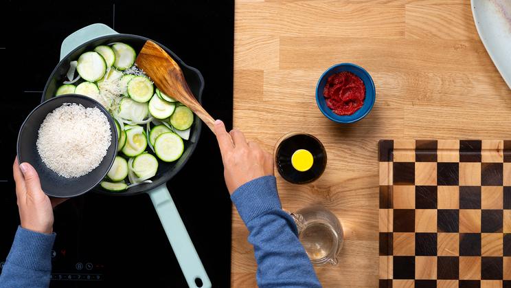 Zucchini-Pfanne "mediterran"