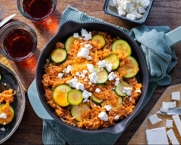 Zucchini-Pfanne "mediterran"