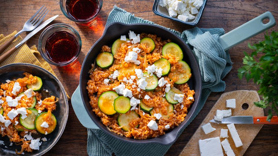 Zucchini-Pfanne "mediterran"