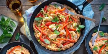 Couscous-Pfanne mit Hähnchen