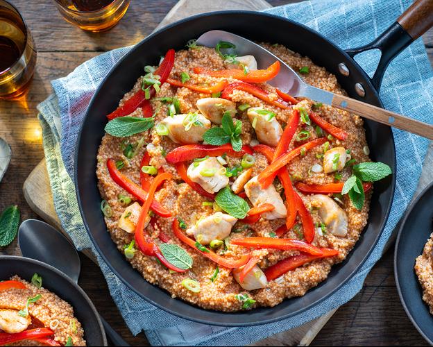 Couscous-Pfanne mit Hähnchen