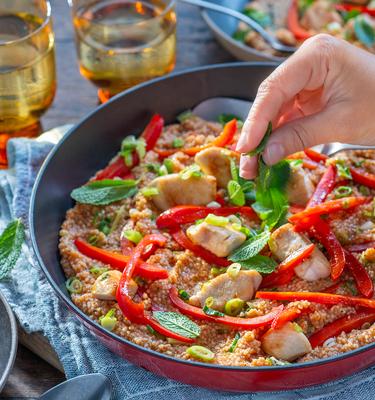 Couscous-Pfanne mit Hähnchen