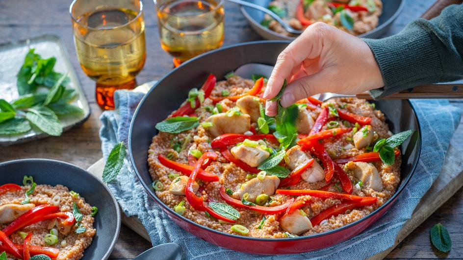 Couscous-Pfanne mit Hähnchen
