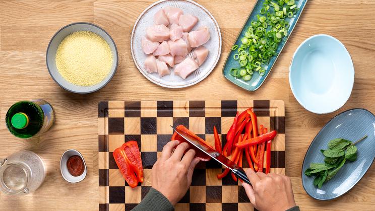 Couscous-Pfanne mit Hähnchen