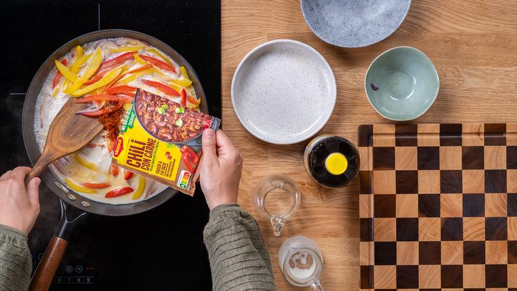 Cremige Fajita Pasta mit Avocado