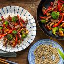 Teriyaki-Rindfleisch mit Gemüse
