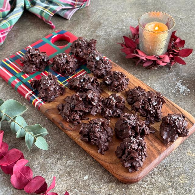 Postres con chocolate negro