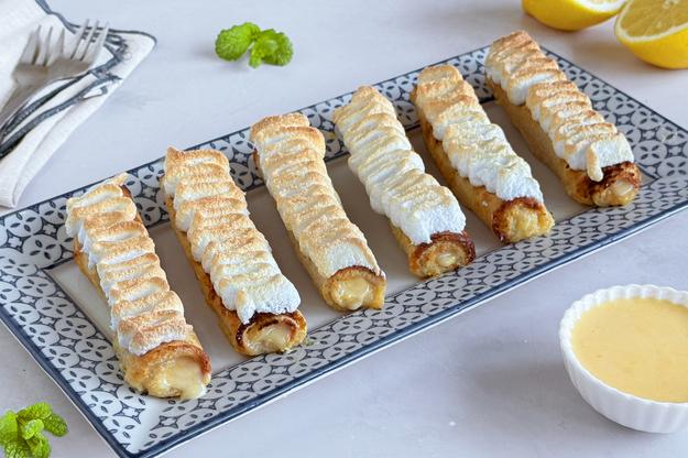 Rollitos de Torrija Lemon Pie en Freidora de Aire