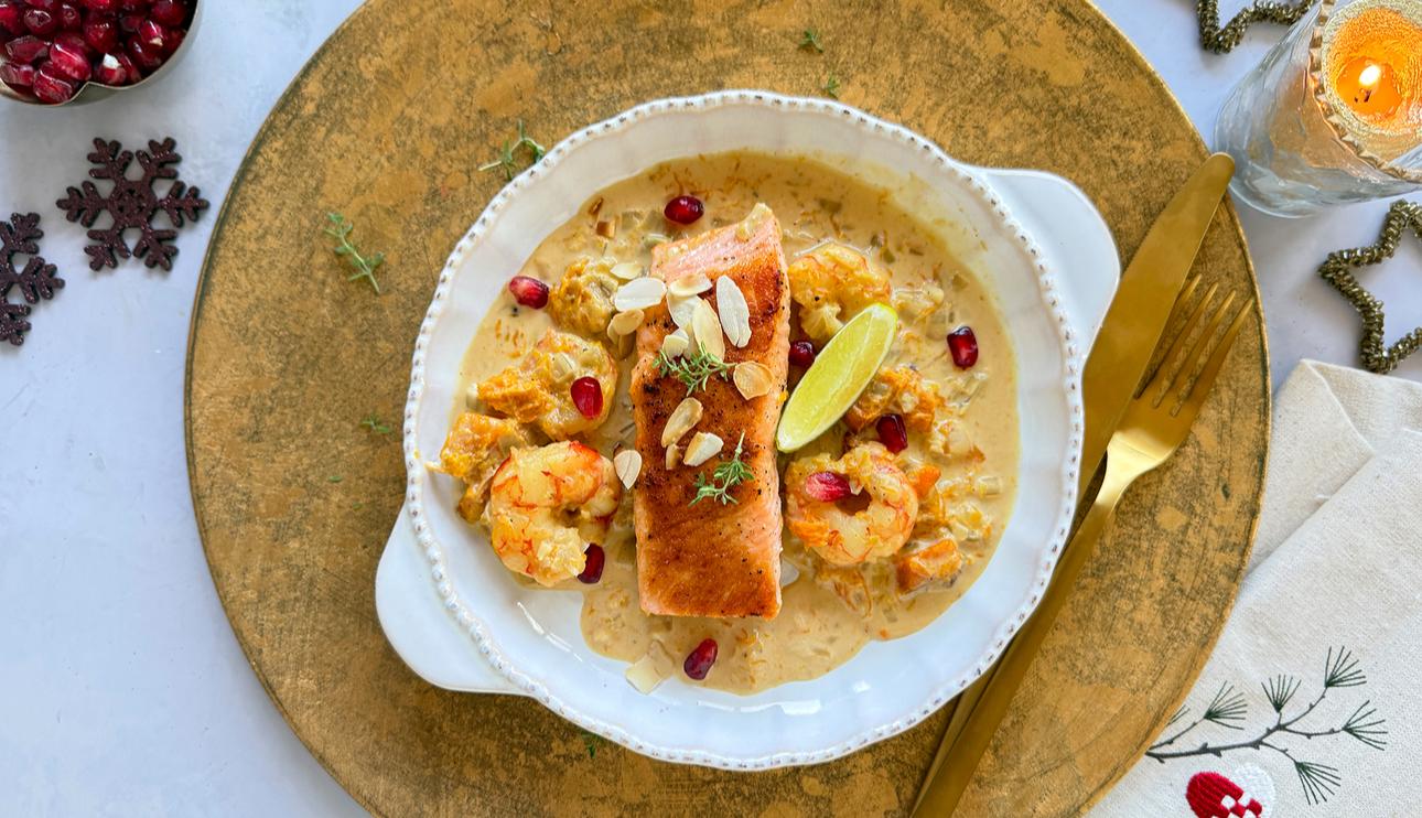 Salmón fácil con cítricos para Navidad