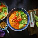 Korean Style Peanut Noodle Bowl