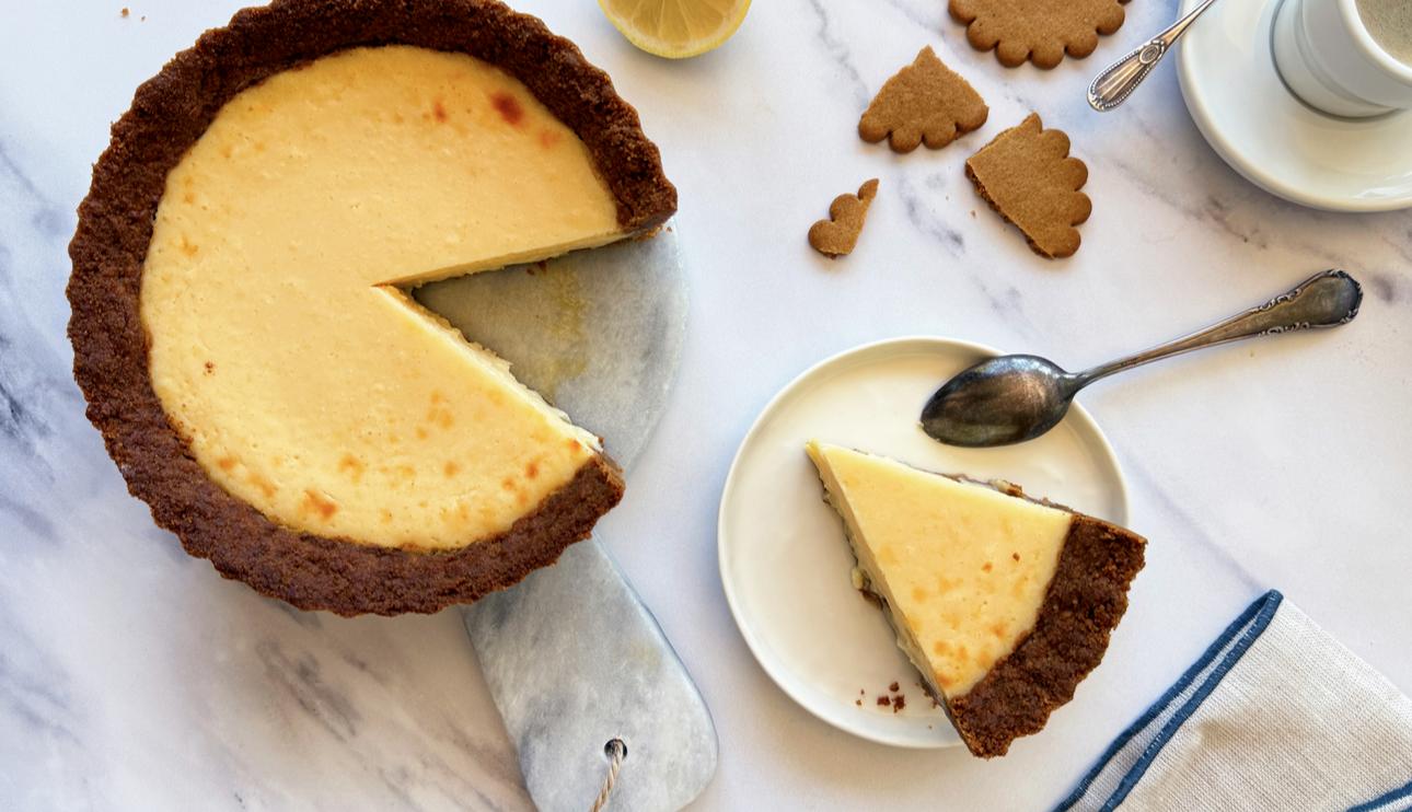 Tarta de limón y jengibre en air fryer