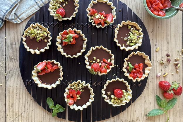 Tartaletas de chocolate