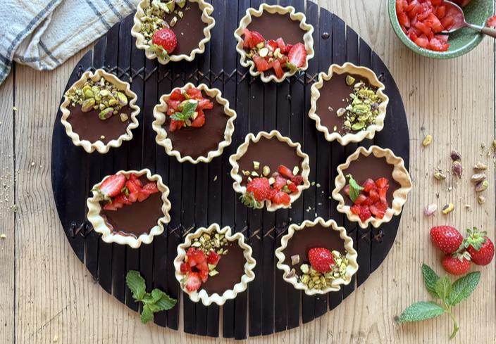 Tartaletas de chocolate