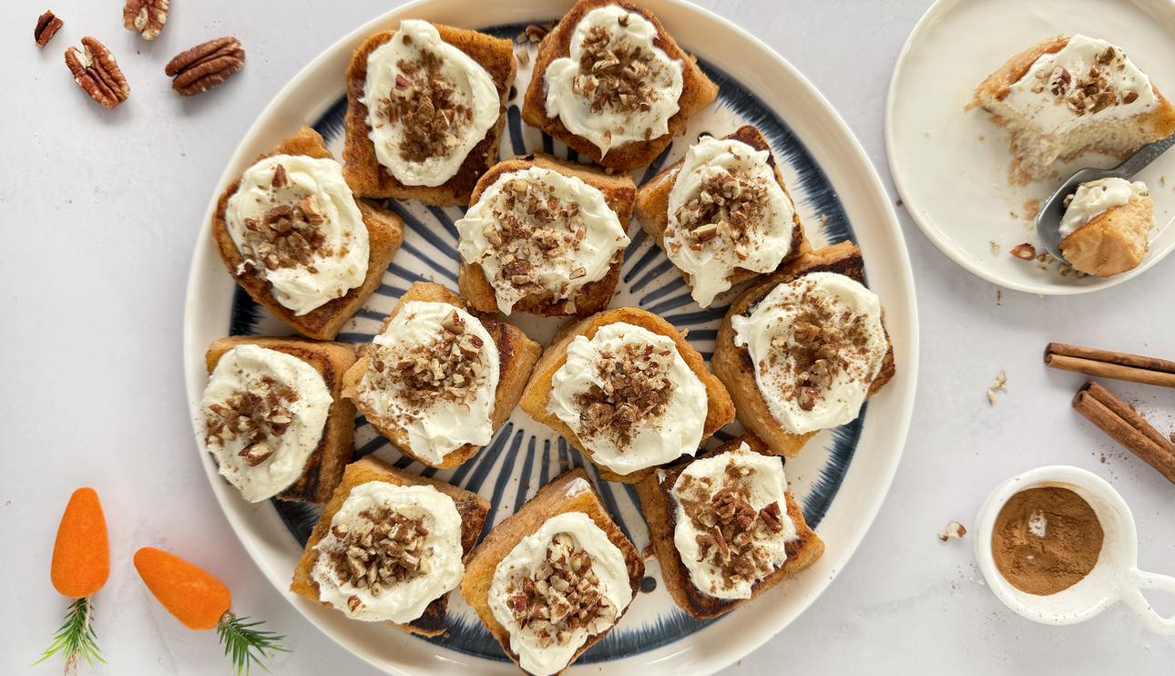 Torrijas de carrot cake