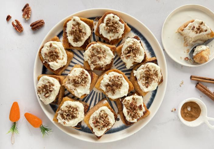 Torrijas de carrot cake