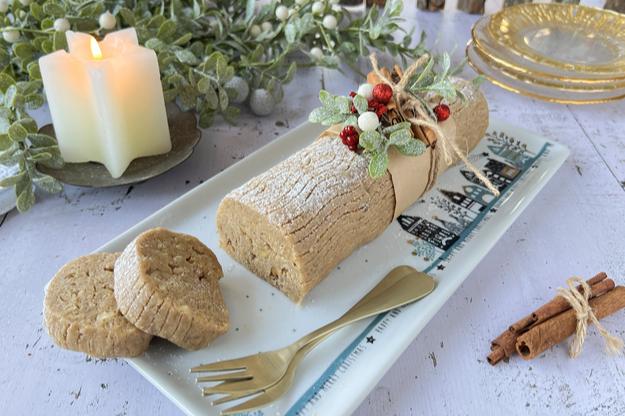Tronco Navideño de frutos secos