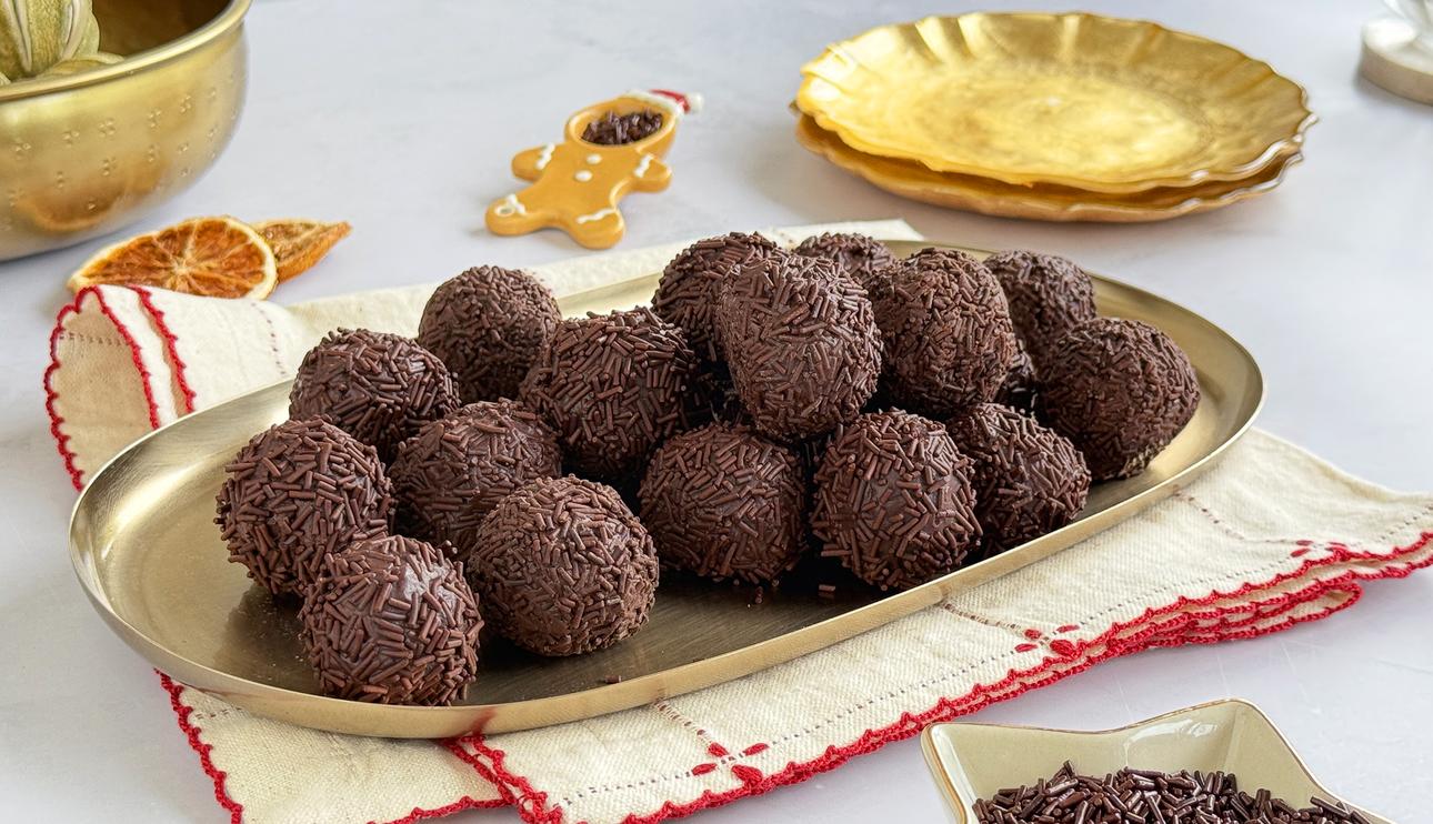 Trufas de leche condensada y chocolate