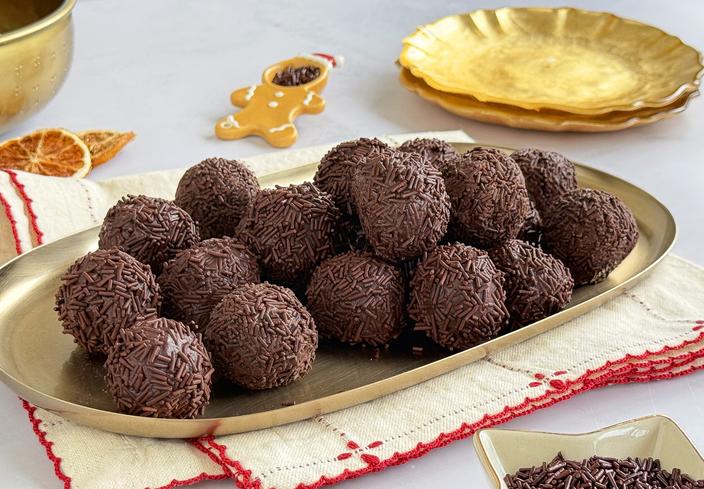 Trufas de leche condensada y chocolate