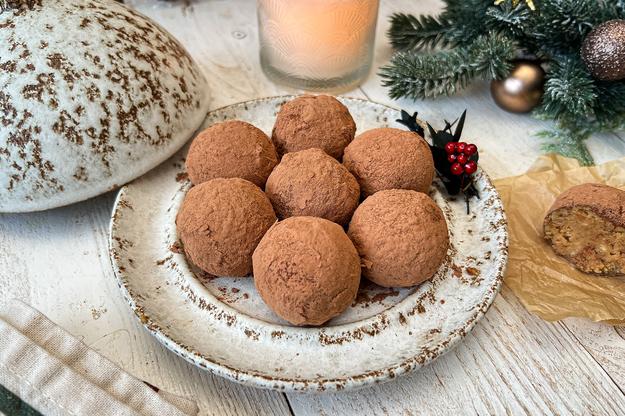 Trufas de tiramisú para Navidad