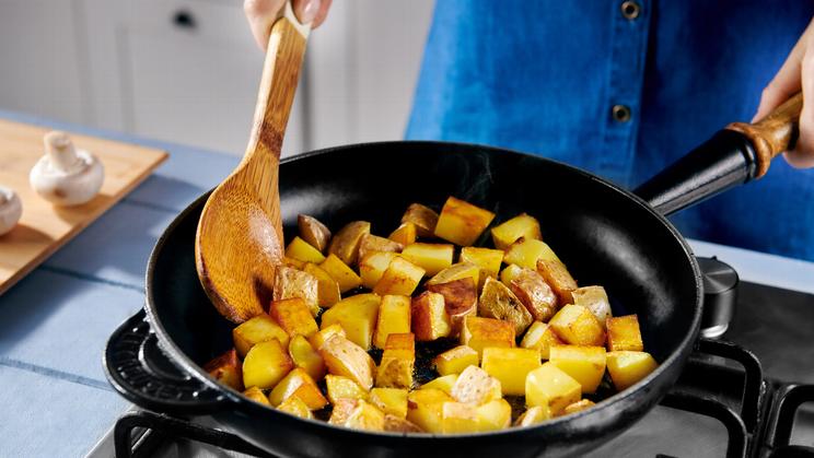 Schnelle Kartoffel-Pilz-Pfanne