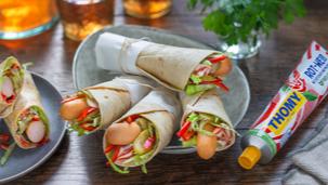 Würstchen Wraps